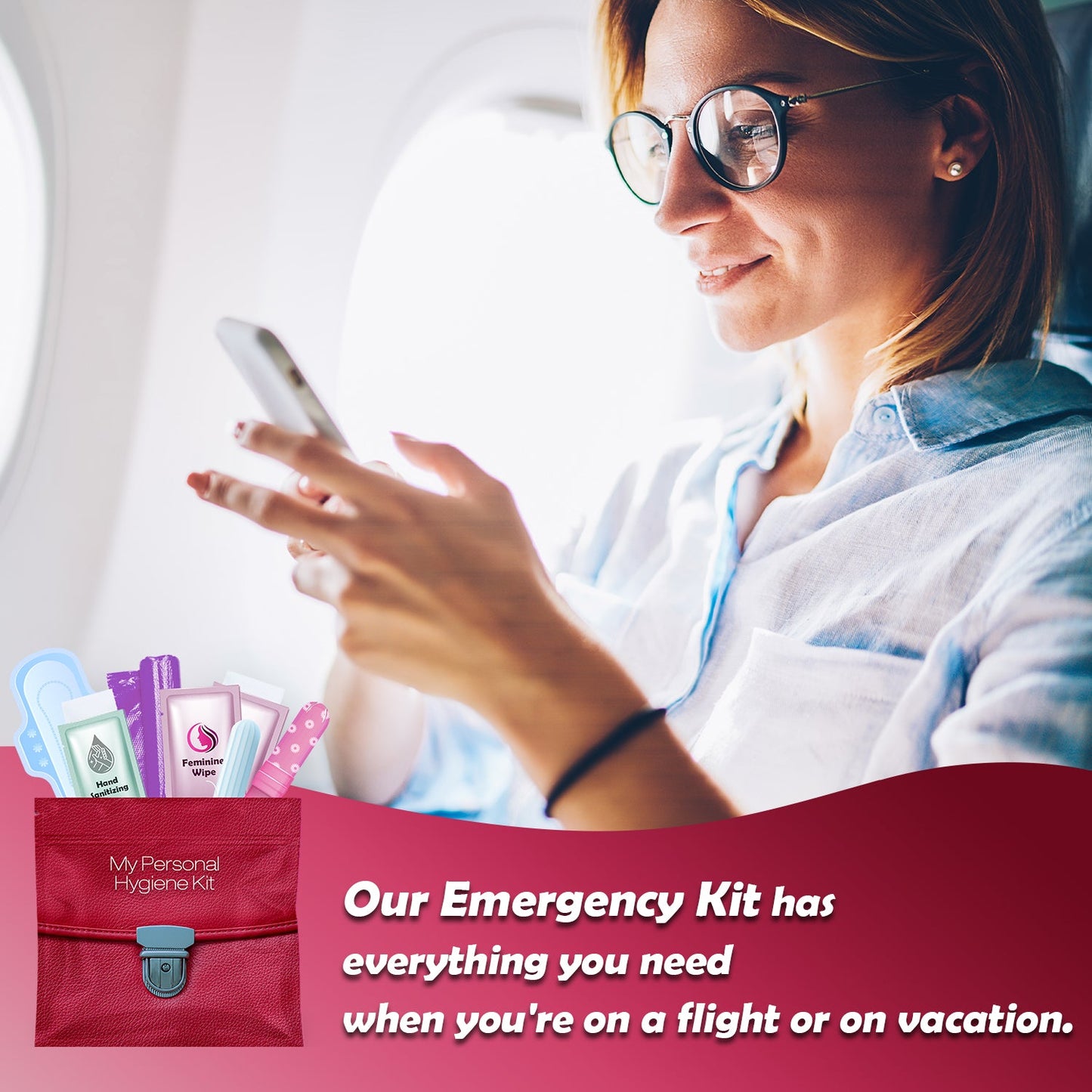 Red Purse Feminine Hygiene Kit