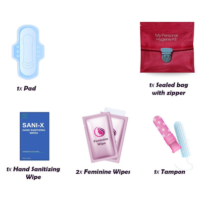 Red Purse Feminine Hygiene Kit