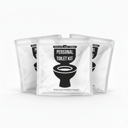 White and Black Toilet Kit