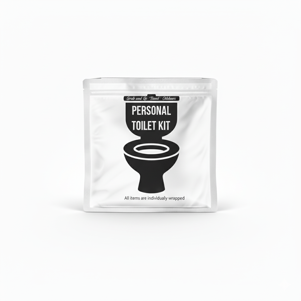 White and Black Toilet Kit