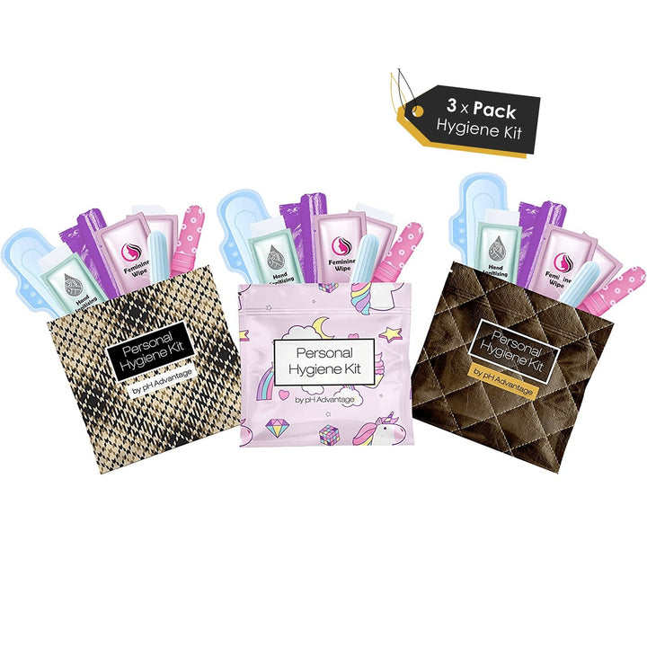 Feminine Hygiene Kit - 3 pack - Home Edition Kit U Safe