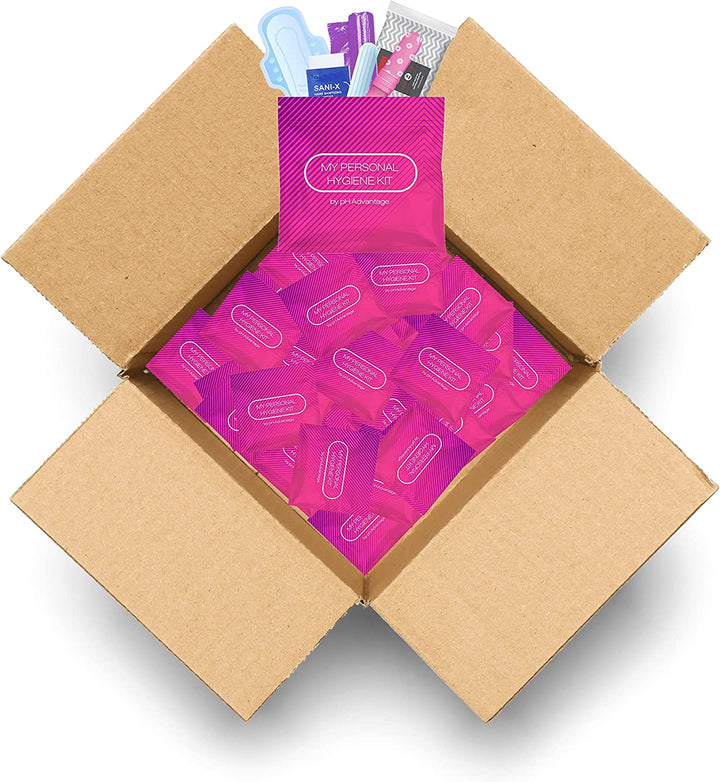 Feminine Hygiene Kit | 60 Pack | Pink Style