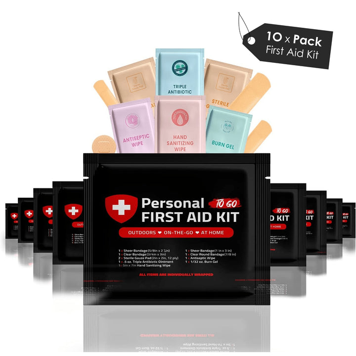 First Aid Kit - 10 Pack - Outdoor Edition Kit U Safe