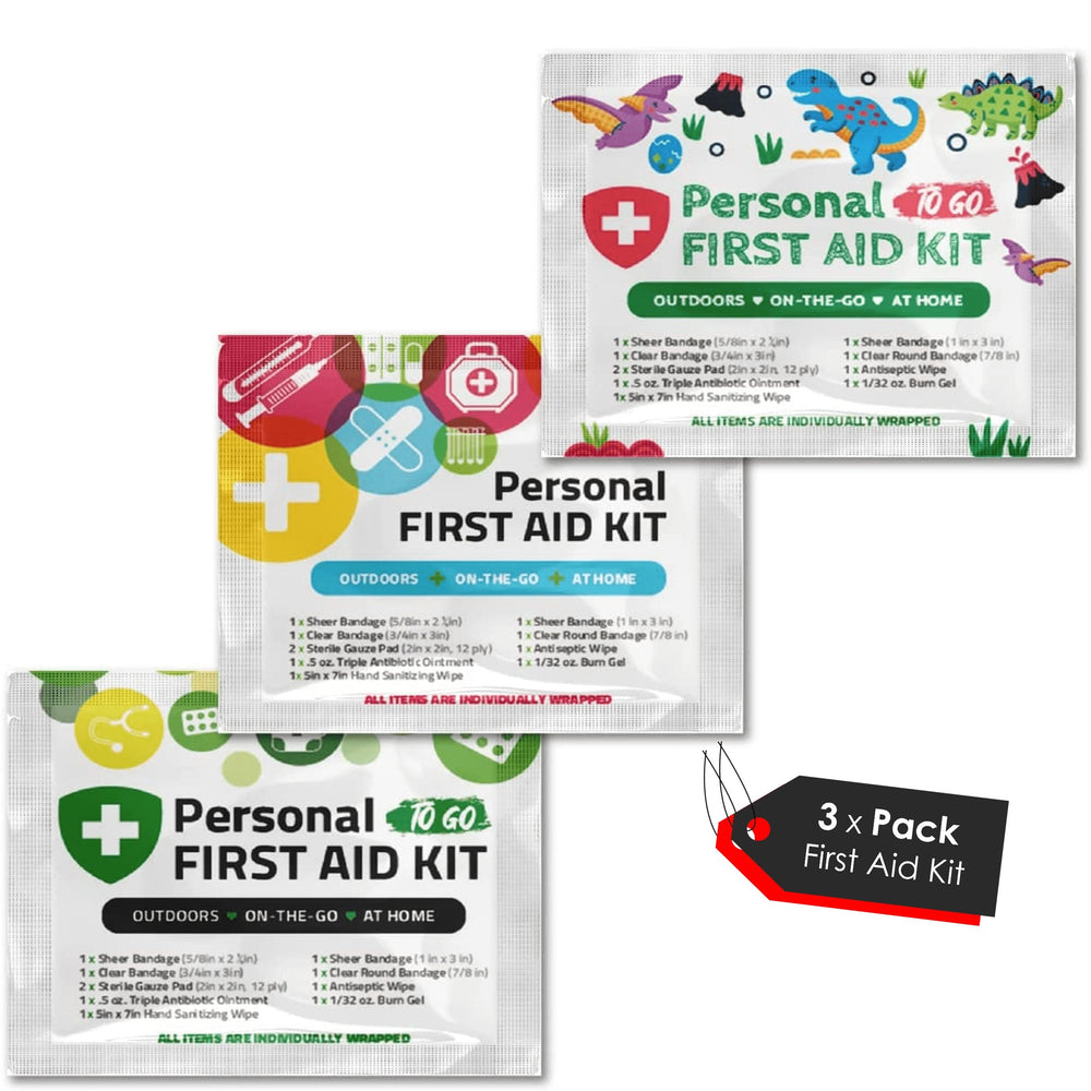 First Aid Kit - 3 Pack - Home Edition Kit U Safe