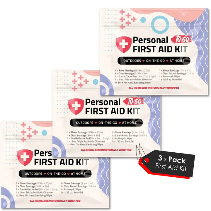 First Aid Kit - 3 Pack - Home Edition Kit U Safe