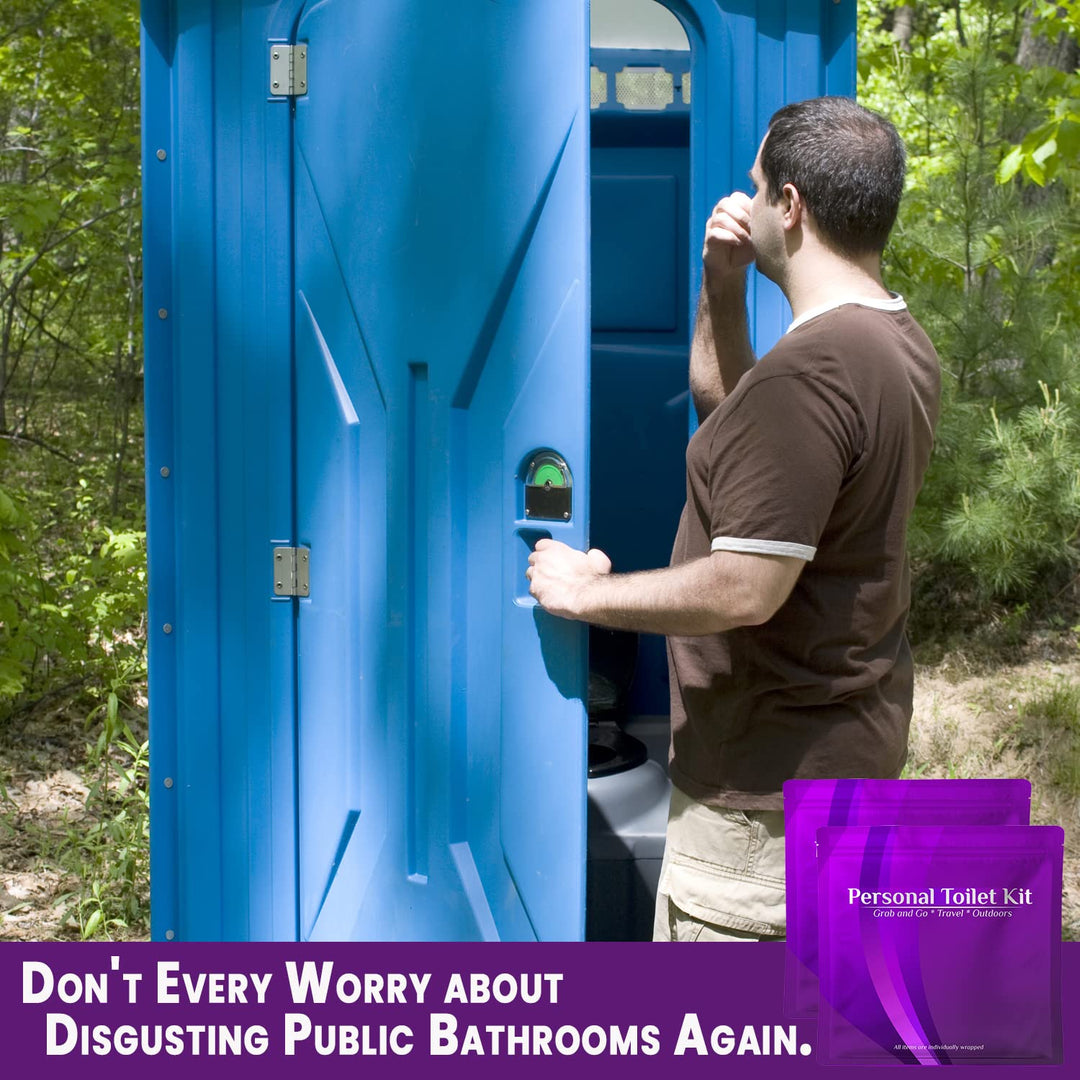 Personal Toilet Kit - 10 Pack - Purple Edition Kit U Safe