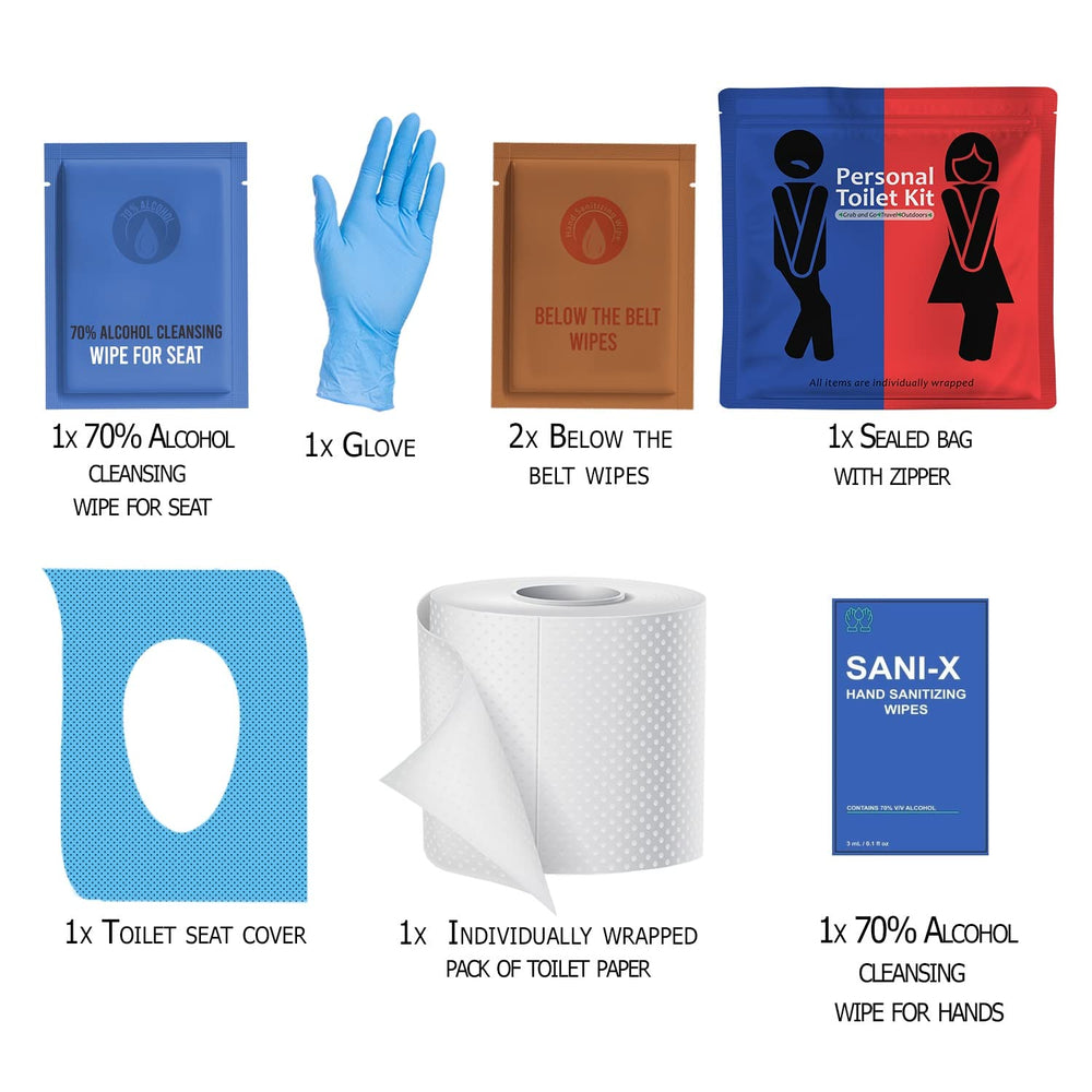 Personal Toilet Kit - 10 Pack - R&B Edition Kit U Safe